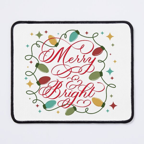 Item preview, Merry and Bright Christmas with Lights for Light Background designed and sold by Gsallicat.