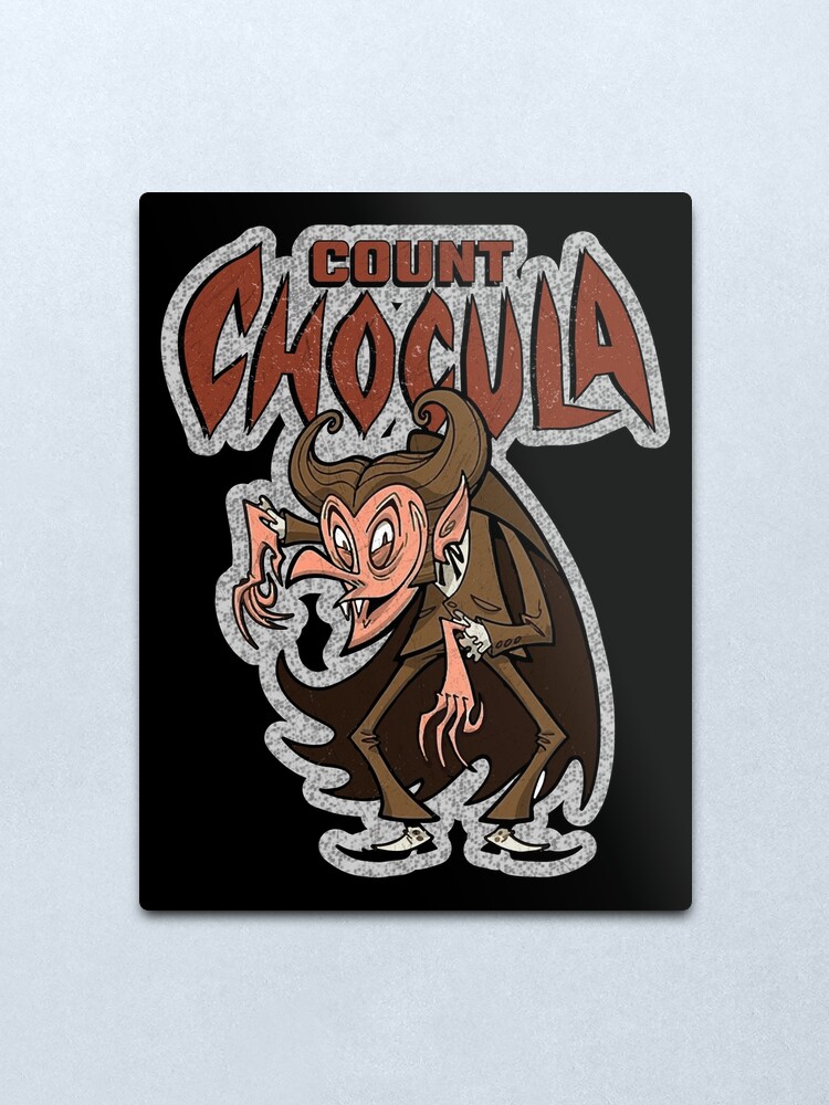 Stylized Count Chocula Monster Cereal Mascot And Logotype Metal Print By Strangenotions 2686