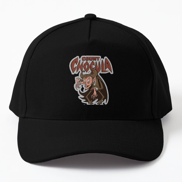 Stylized Count Chocula Monster Cereal Mascot and Logotype Baseball Cap