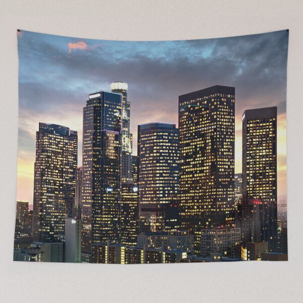 Item preview, Los Angeles Skyline California Sunset CA designed and sold by Piper-Deals.