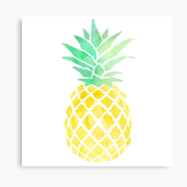 Wenn du eine Frucht wärst, wärst du ein Fineapple Metallbild