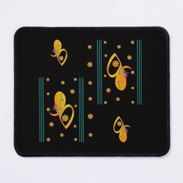 Item preview, Golden design with golden flowers designed and sold by crevettedesign.