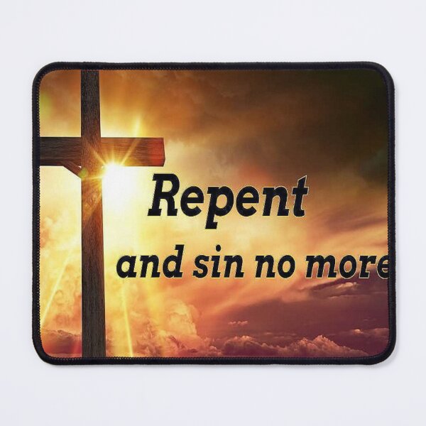 Item preview, Repent And Sin No More Jesus Cross  designed and sold by starcraft542.