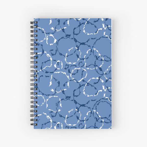 Wonky organic circles, whimsical geo pattern Spiral Notebook