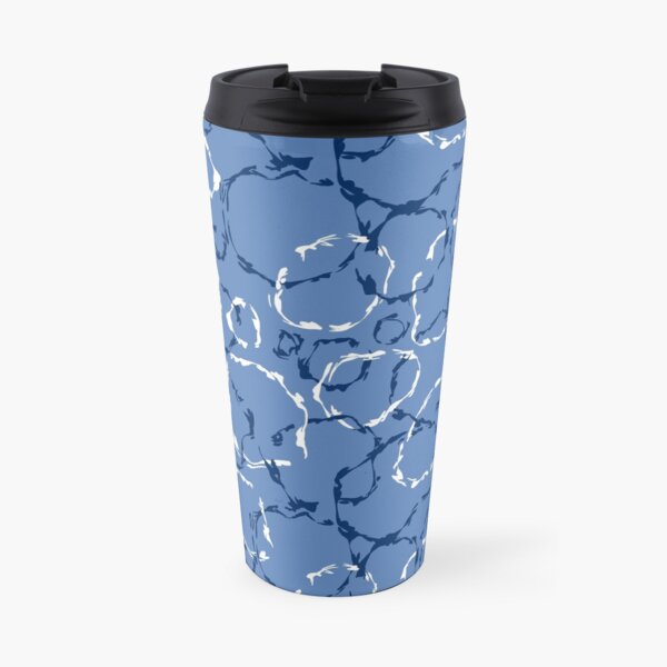 Wonky organic circles, whimsical geo pattern Travel Mug