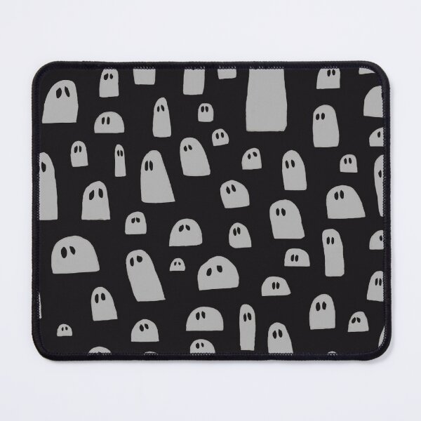 Sad Ghosts Pattern Mouse Pad