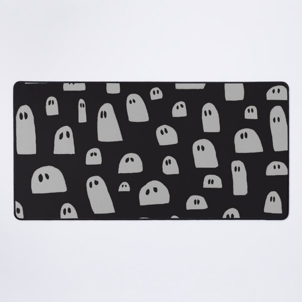 Sad Ghosts Pattern Desk Mat