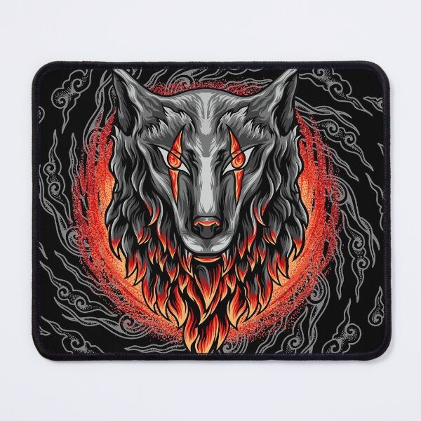 Item preview, Wolf Head Fire Spiral  designed and sold by Uppercase Tees.