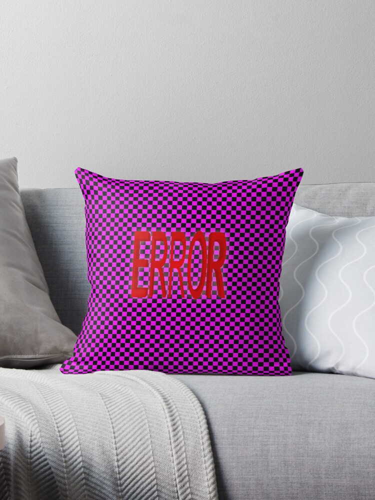 ERROR - MISSING TEXTURE Throw Pillow for Sale by mylescox