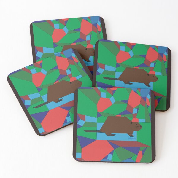 Item preview, Geometric Beaver designed and sold by Caseymakesart.