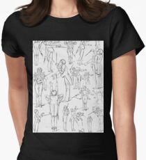 Hans Schließmann Mahler conducting caricature Women's Fitted T-Shirt