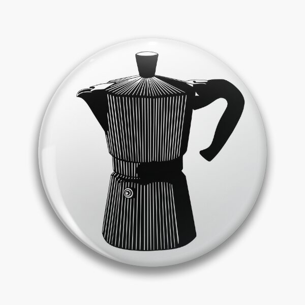 Item preview, Black and white mocha pot designed and sold by -littlesecrets-.