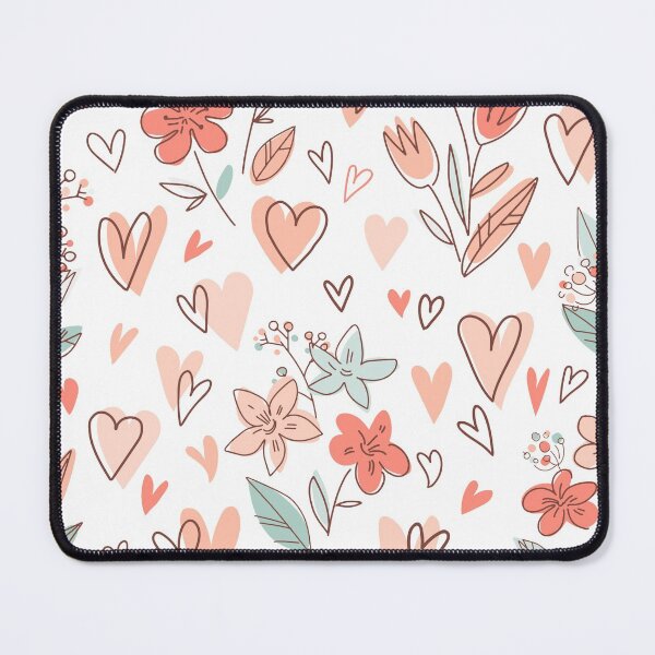 Item preview, Hearts and Flowers Doodle Pattern designed and sold by SLAG-Creative.