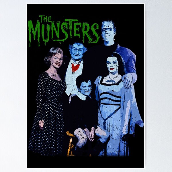 The Munsters, faded and distressed Poster