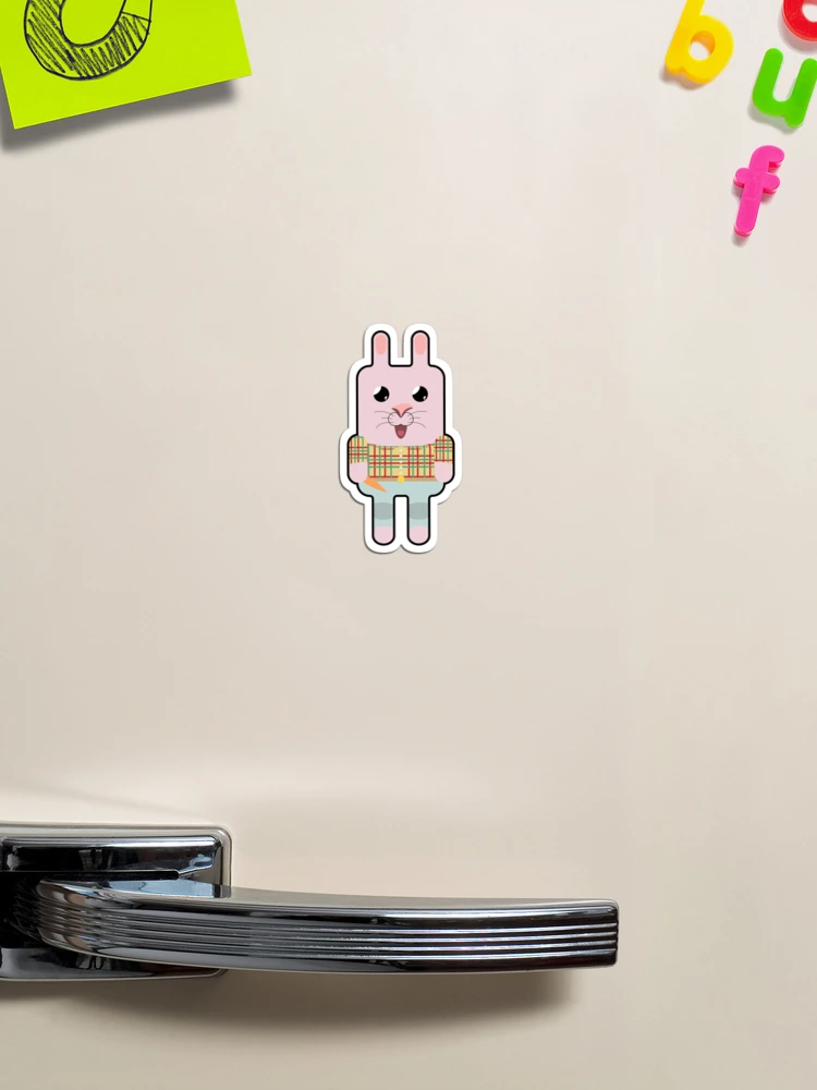 Thumbnail 1 of 3, Magnet, Farm Rabbit designed and sold by mSquaredDesign.