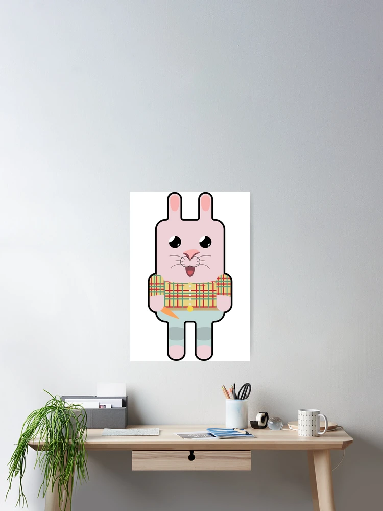 Thumbnail 2 of 3, Poster, Farm Rabbit designed and sold by mSquaredDesign.