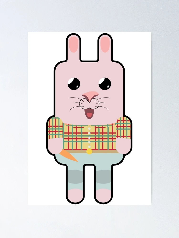 Thumbnail 1 of 3, Poster, Farm Rabbit designed and sold by mSquaredDesign.