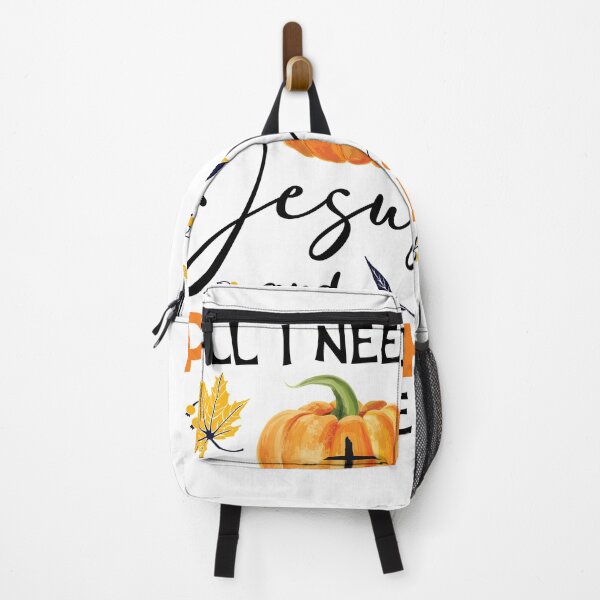 Aperçu de l'œuvre Tout ce dont j'ai besoin, c'est de Jésus et de la citrouille Spice Jesus Cute Pumpkin créée et vendue par Claytonstore.