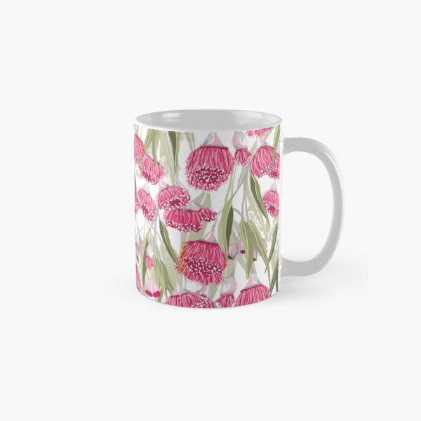 Eucalyptus Pink Gum Blossom Pattern - Australian Flowering Gum Classic Mug