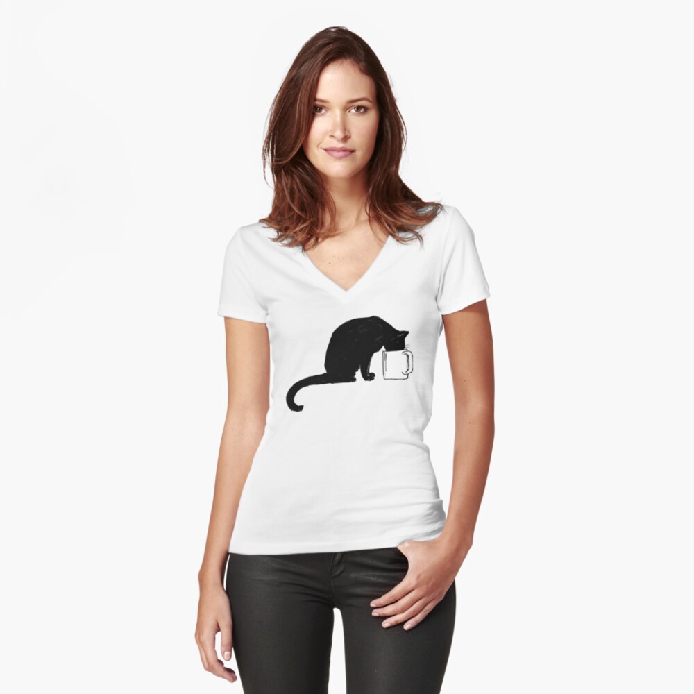Item preview, Fitted V-Neck T-Shirt designed and sold by bluebell42.