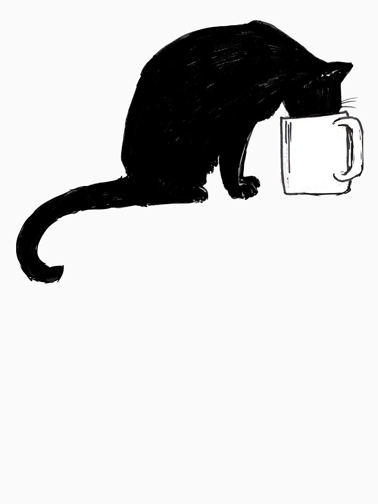 Thumbnail 7 of 7, Classic T-Shirt, Cat in a Cup designed and sold by bluebell42.