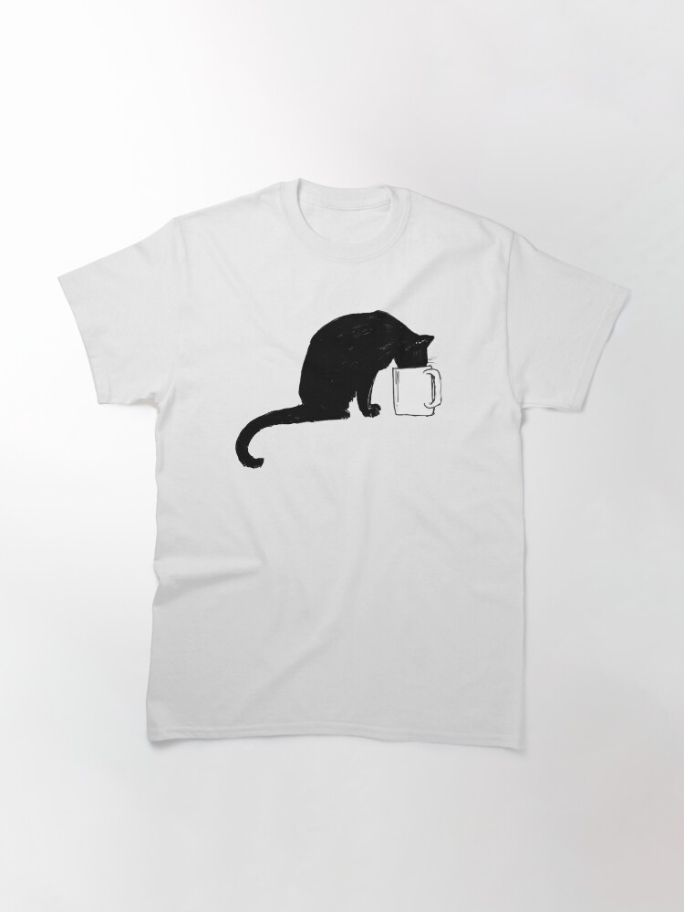Thumbnail 3 of 7, Classic T-Shirt, Cat in a Cup designed and sold by bluebell42.