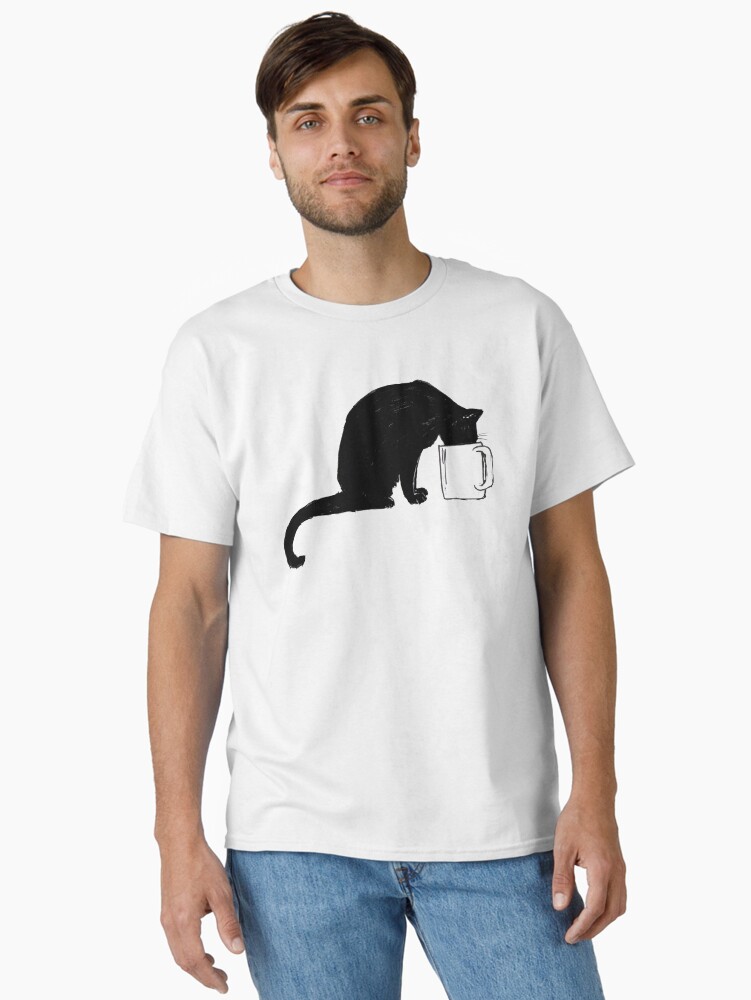 Thumbnail 1 of 7, Classic T-Shirt, Cat in a Cup designed and sold by bluebell42.