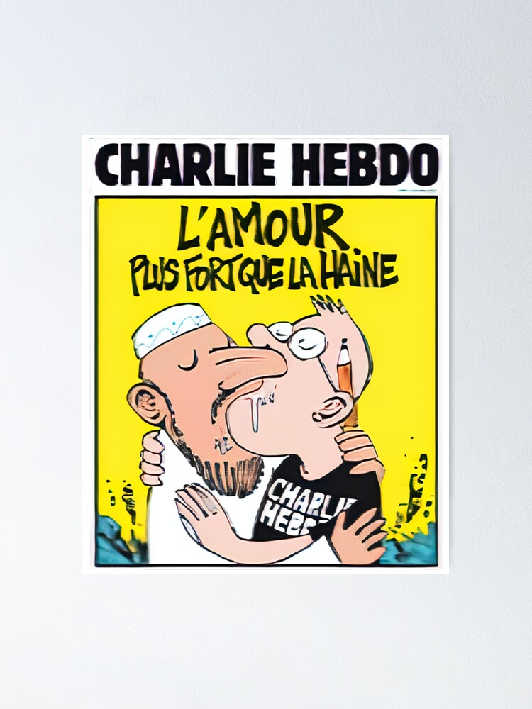 "charlie hebdo cartoon charlie hebdo stabbing" Poster by ZaynMartiner