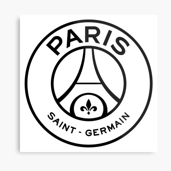 "LOGO "PSG" PARIS SAINT GERMAIN" Metal Print for Sale by dolankaka