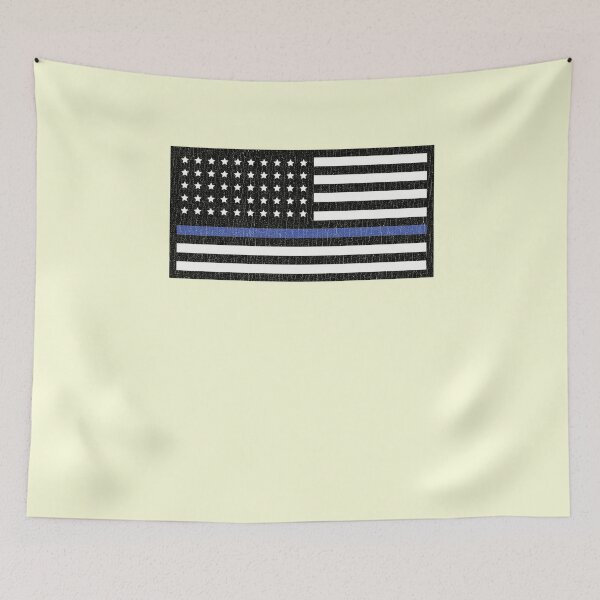 Item preview, Back the Blue | Vintage Police Support American Flag designed and sold by ETIndustries.