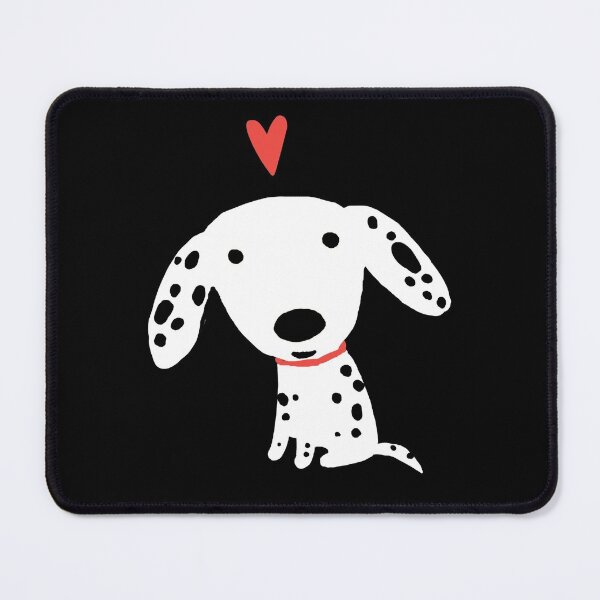 Item preview, Cute Dalmatian Puppy Dog with Red Heart | Valentine's Day designed and sold by Jenn Inashvili.