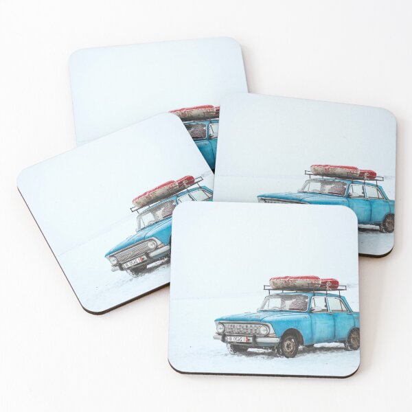 Item preview, car on a snowy road designed and sold by DOKU_TEAM SHIRT.