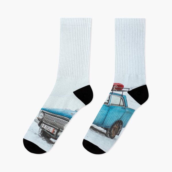 Item preview, car on a snowy road designed and sold by DOKU_TEAM SHIRT.