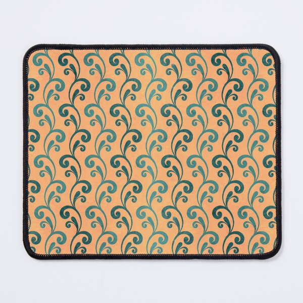 Item preview, Vintage Pattern, rustic and worn by time, beautiful aqua, teal and coral, painted linen texture designed and sold by Orianah.