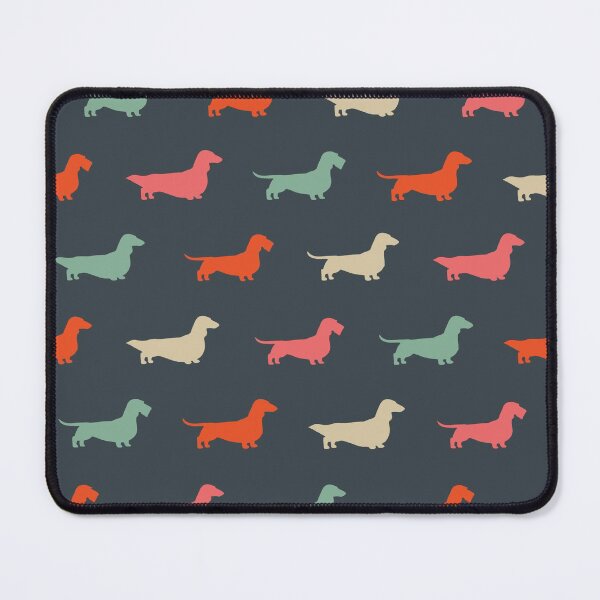 Item preview, Dachshund Silhouettes Pattern | Colorful Longhaired, Wirehaired and Smooth Coated Wiener Dogs  designed and sold by Jenn Inashvili.