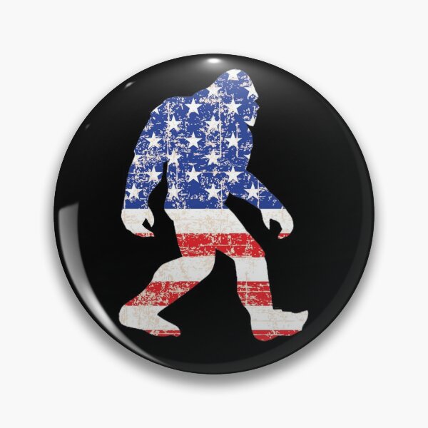 Item preview, Bigfoot Hunting American Flag USA Patriotic Bigfoot designed and sold by GreenTurtleTeez.
