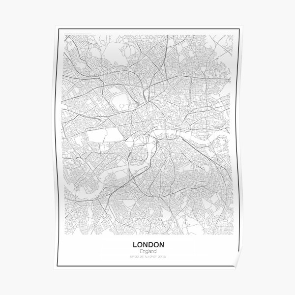 London Minimalist Map Poster