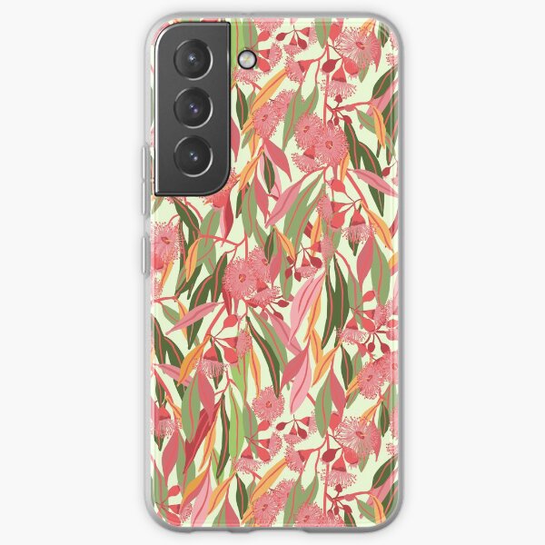Flowering Eucalyptus Gum Blossoms pattern with colourful gum leaves - Natures Hues Samsung Galaxy Soft Case
