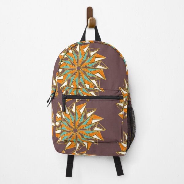 Item preview, Flor de Triángulos AqOWDR designed and sold by Liz Redbrake.
