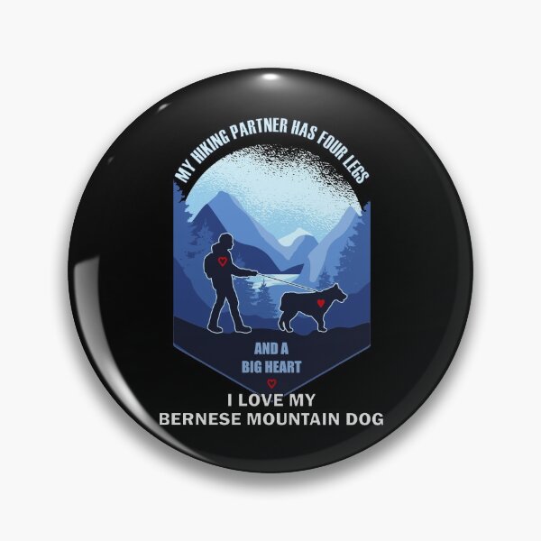 Item preview, My Hiking Partner Has 4 Legs Big Heart Bernese Dog designed and sold by artfulnotebook.