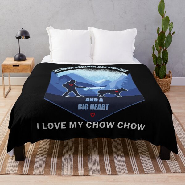 Item preview, My Hiking Partner Has Four Legs Big Heart Chow designed and sold by artfulnotebook.