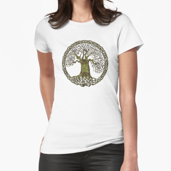Item preview, CELTIC KNOT TREE OF LIFE - olive grunge designed and sold by butterflyscream.