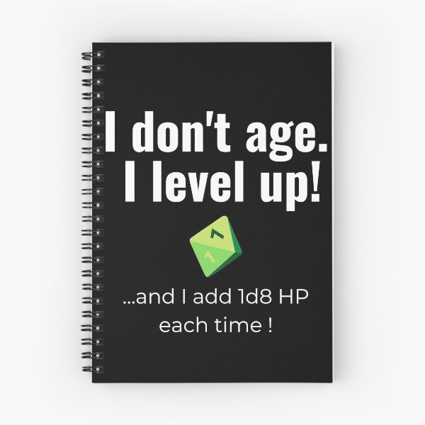Item preview, I don't age. I level up! (d8 version) designed and sold by Kedo Momo.