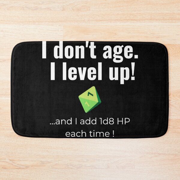 Item preview, I don't age. I level up! (d8 version) designed and sold by Kedo Momo.