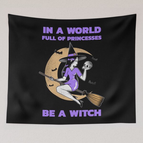Item preview, In A World Full of Princesses Be A Witch designed and sold by LittleFlairTee.