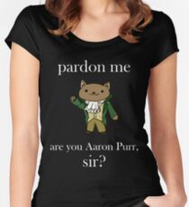 Alexander Hamilcat (White Text) Women's Fitted Scoop T-Shirt