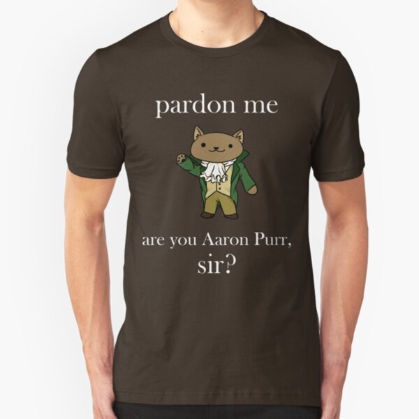 Alexander Hamilcat (White Text) Slim Fit T-Shirt
