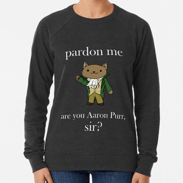 Alexander Hamilcat (White Text) Lightweight Sweatshirt