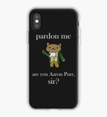 Alexander Hamilcat (White Text) iPhone Case