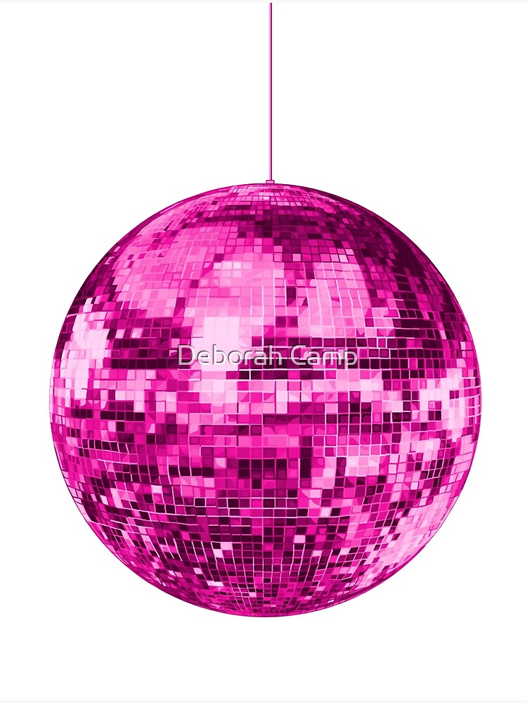 Pretty Pink Music Disco Ball Balloons Framed Art Print by Art by Deborah  Camp